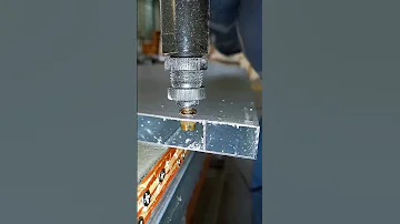 Aluminum plate holds the rivet nut- Good tools and machinery make work easy