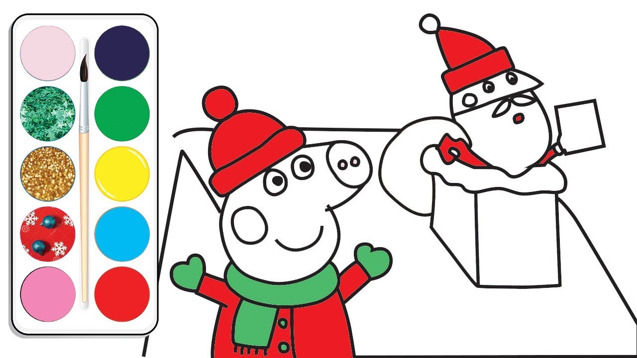 Download Learn Colors Peppa Pig English For Christmas Special ...