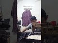 Jahit lipatan bawah baju kemeja batik pria lapis puring. #vidioshorts #shortsyoutube #penjahit #