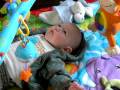Roy op speelkleed