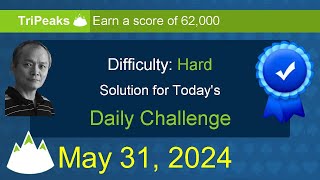 Microsoft Solitaire Collection: TriPeaks - Hard - May 31, 2024 screenshot 4