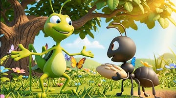The Ant and The Grasshopper | Moral Story for Kids | Ezylar Kids
