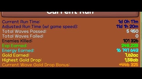 Idle Monster TD Evolved: Insane Energy Farm 650k-700k/H