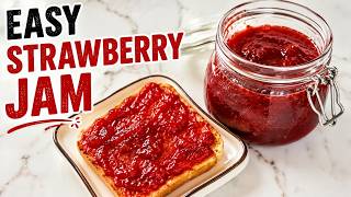 Easy Homemade Strawberry Jam 🍓 | 4 Ingredients, No Pectin