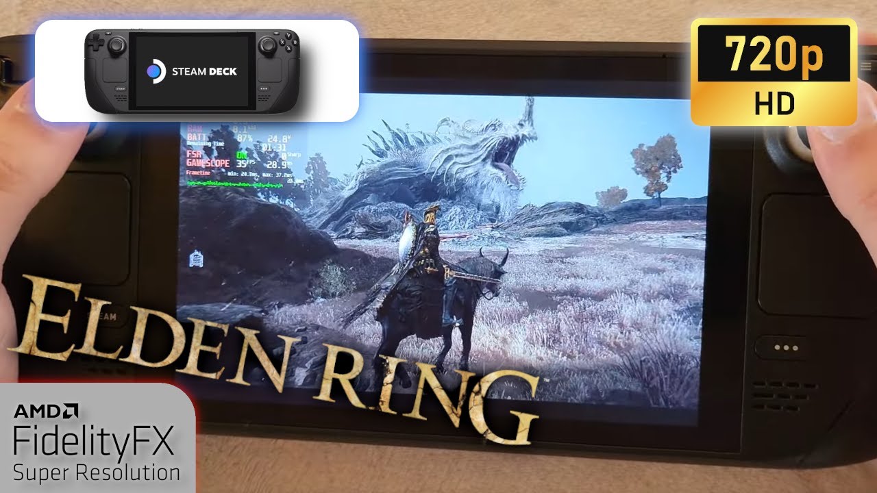 Steam Deck Elden Ring FSR 720p Medium settings YouTube