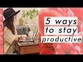 How I stay focused while working from home | 5 productivity tips