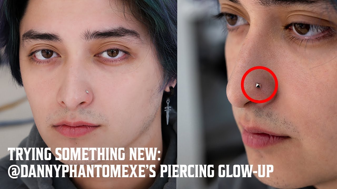 Trying Something New: @DannyPhantomexe’s Nostril Piercing Experience in Santa Monica, CA