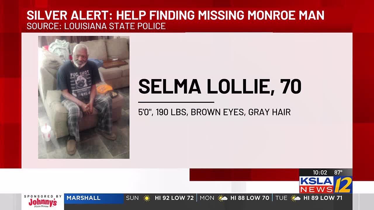 Silver alert issued for missing Monroe, La. man - YouTube