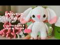 Teje conmigo amigurumi de conejito con tulipanes y un vaso de matcha 🌷🍵 | Tutorial paso a paso