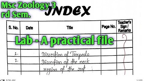 #lab A#msc zoology 3 rd semester #practical file