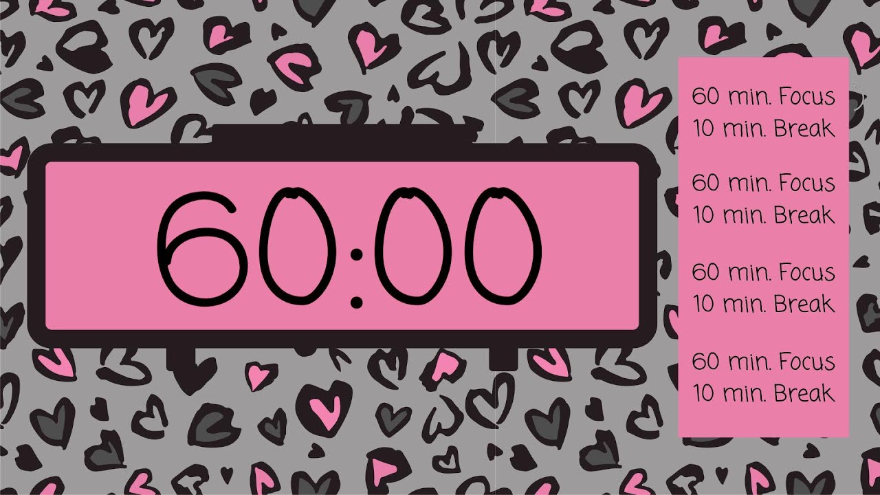 ⏳ 60/10 Pomodoro Timer – Simple Beeps 🎯 | Stay Focused & Productive