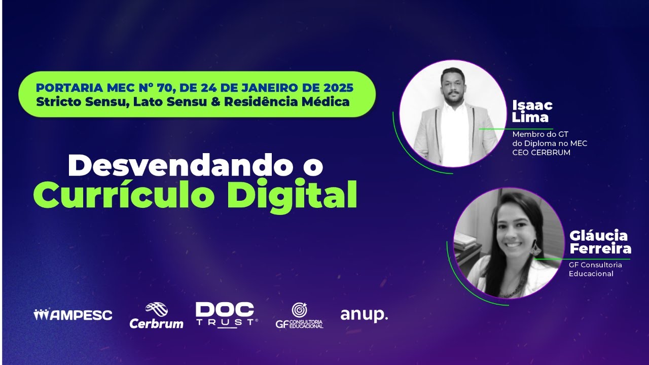 Desvendando o Currículo Digital! NOVA PORTARIA MEC Nº 70/2025