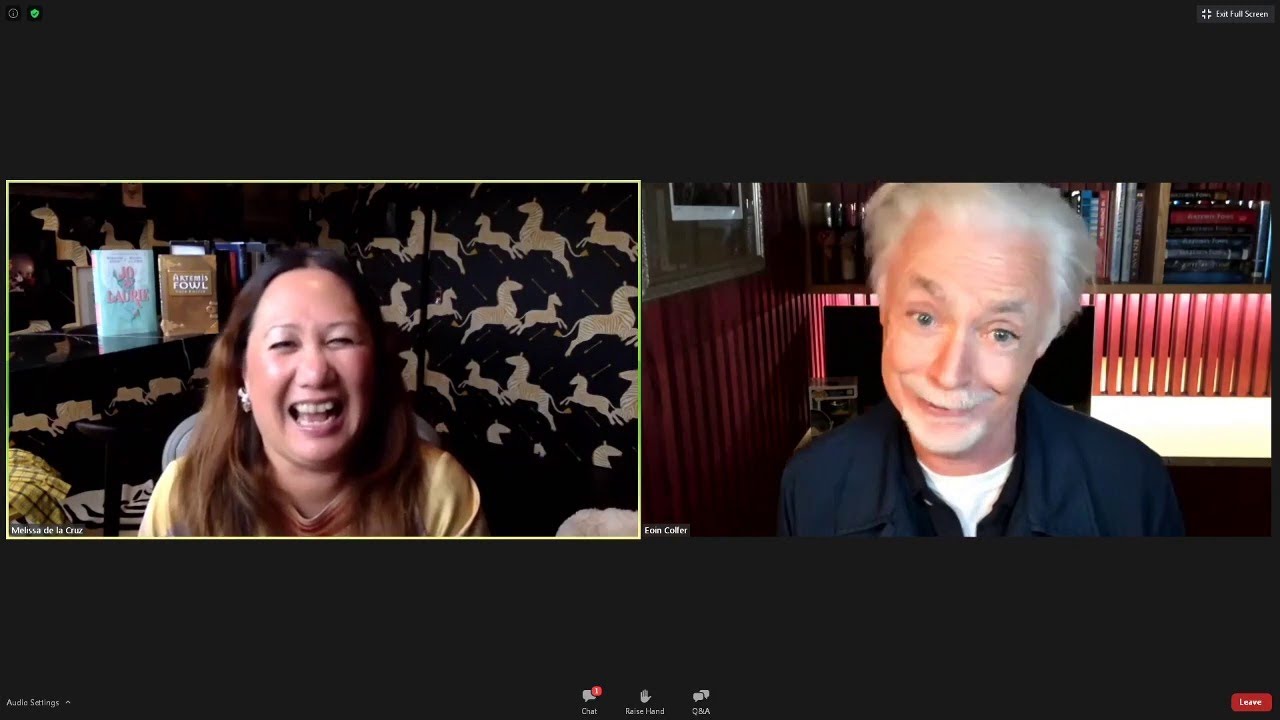 Eoin Colfer book tour for The Fowl Twins, 10-22-20