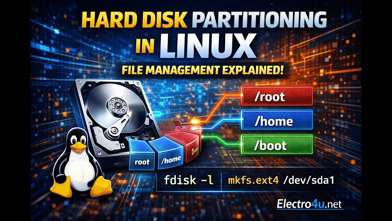 How to Partition a Hard Disk in Linux | File Management Explained!