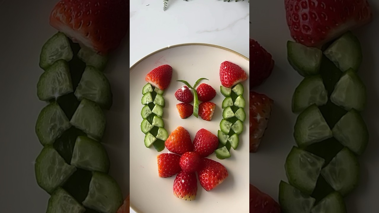 Super Fruit Decorations 2024 Cucumbers and strawberries 