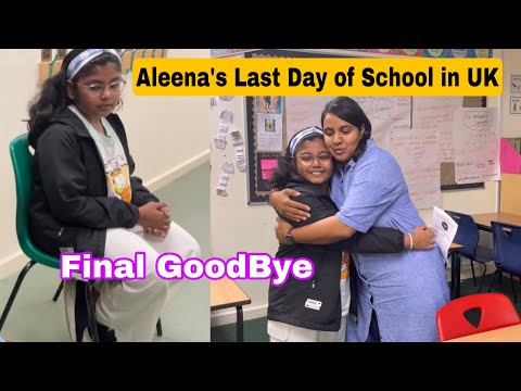 Aleena's last meeting with teachers/4 Days to go to Canada 🇨🇦