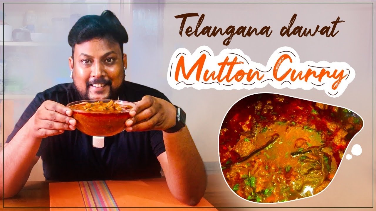 Telangana Style Mutton Curry Recipe in Telugu | Dawaat Mutton Curry | Bagara Rice | Silly Monks | Street Byte