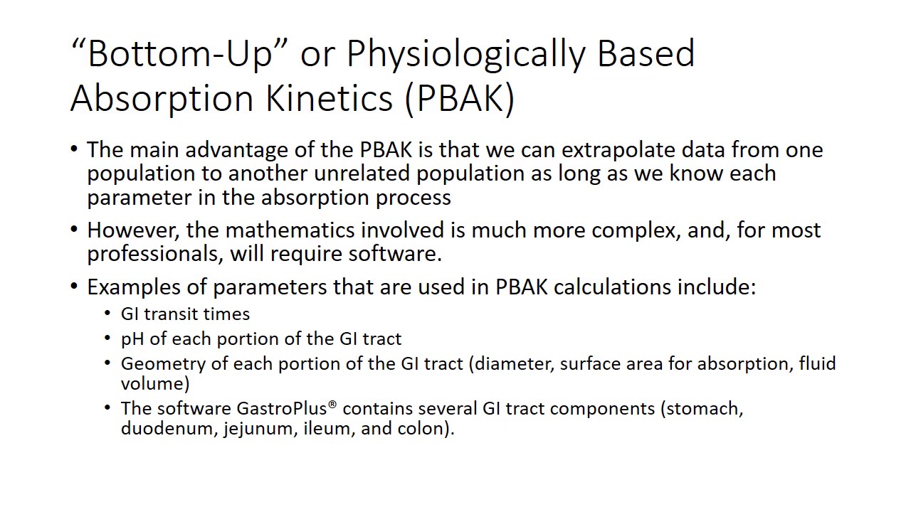 Part 7 Oral Absorption PK 26 Slides