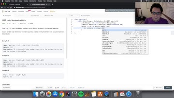 1380. Lucky Numbers in a Matrix