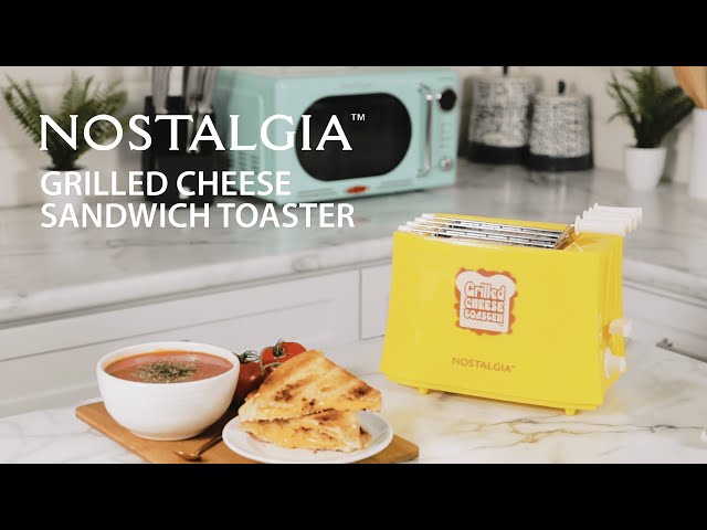 Best Buy: Nostalgia Grilled Cheese Sandwich Toaster Yellow TCS2