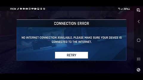 Internet problem in Asphalt 9