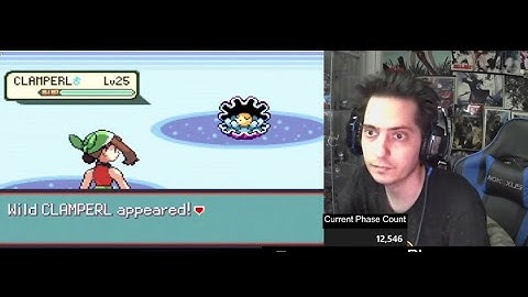 LIVE! Shiny Clamperl (+5% Blue Shard!) in Emerald after 12,546 encounters!