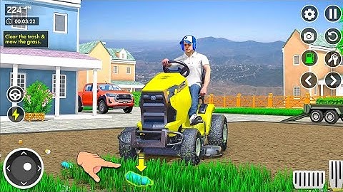 Lawn Mower 3D - Cutting Grass - Gameplay walkthrough part 2 Android,iOS