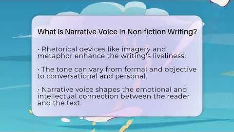 What Is Narrative Voice In Non-fiction Writing? - The Prose Path