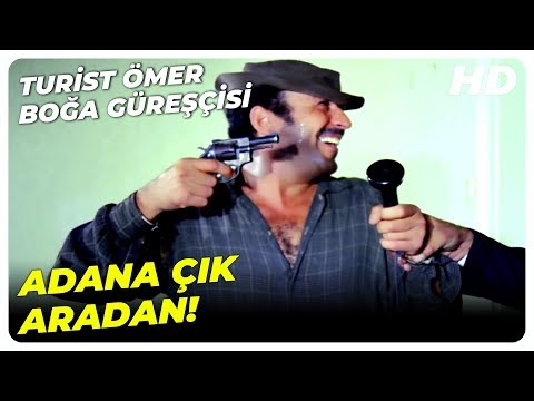 Turist Ömer Boğa Güreşçisi - Ömer, Banka Soygununa Karışıyor | Sadri Alışık Türk Komedi Filmi