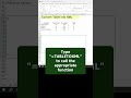 🔄 Convert table into XML in Excel #shorts