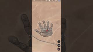 I Found Giant Handprint on Google Maps ?✋ shorts googleearth googlemaps