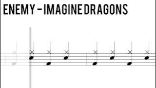 How to Play Enemy - Imagine Dragons - BEGINNER 🥁 (OLD)