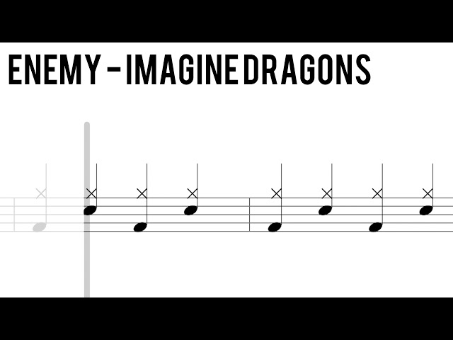 How to Play Enemy - Imagine Dragons - BEGINNER 🥁 (OLD) class=
