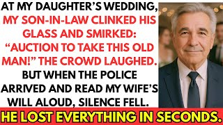 On My Daughter’s Wedding Day, My Son-In-Law Raised a Toast: “Auction to Take My Sick Father-In-Law…”
