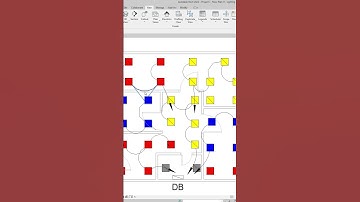 Revit Electrical Lighting Phase Color Using Filter #sketchup #cablemanagement #bimmodeling #bim