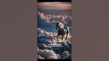 "مشهد مهيب لخيل في السماء مع تلاوة خاشعة سبحان الخالق" #tags