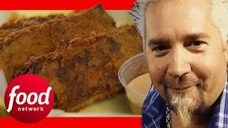 Guy Fieri Visits 'Flavor Town' Through Chicken-Fried Ribs!! | Diners, Drive-Ins \& Dives