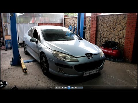 Замена термостата двигателя на Peugeot 407 1,8 Пежо 407 2005 года