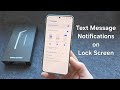 How to Enable SMS / Text Message Notifications on Lock Screen - Samsung Galaxy S25 / S25 Ultra
