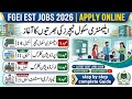 FGEI EST Jobs 2026 Apply Online | How to Apply Federal Teaching Jobs 2026 l UDC,LDC, Laboratory  
