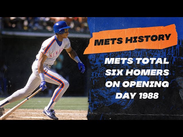 Mets Total Six Homers on Opening Day 1988 