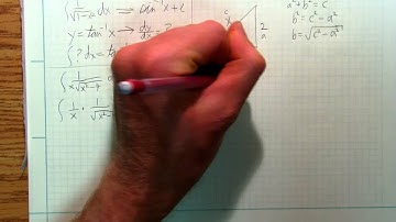 Calculus7L  Integration by Trigonometric Substitution examples.