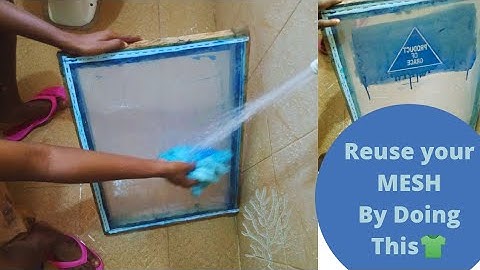 SCREEN PRINTING; Tips on how to clean and renew your mesh.. #screenprinting