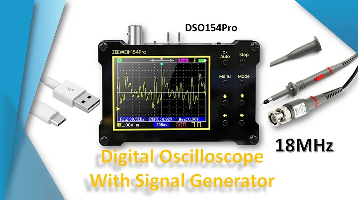 Digital Oscilloscope DSO 154 Pro with Signal Generator for Electronics Hobbyists.