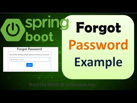 Spring Boot Forgot Password Example