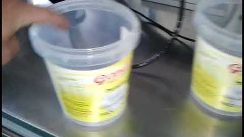 Cone shape bucket labeling machine clip Compress