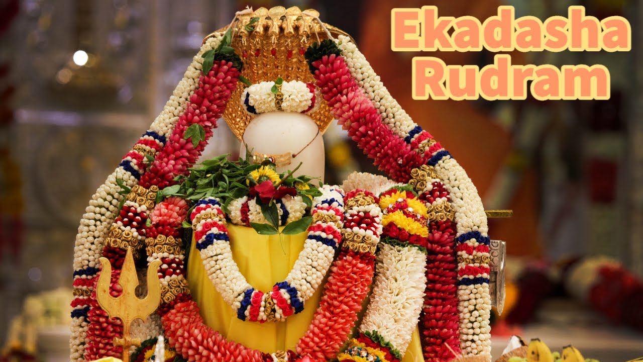 Ekadasha Rudram   11 Times Chanting of Sri Rudram with Lyrics   Mantra to Overcome Fear  Stress