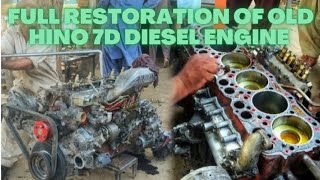 Complete Rebuild & Repair of an Old HINO 7D 6 Cylinder Diesel Engine | Overhauling | Truck Care TV