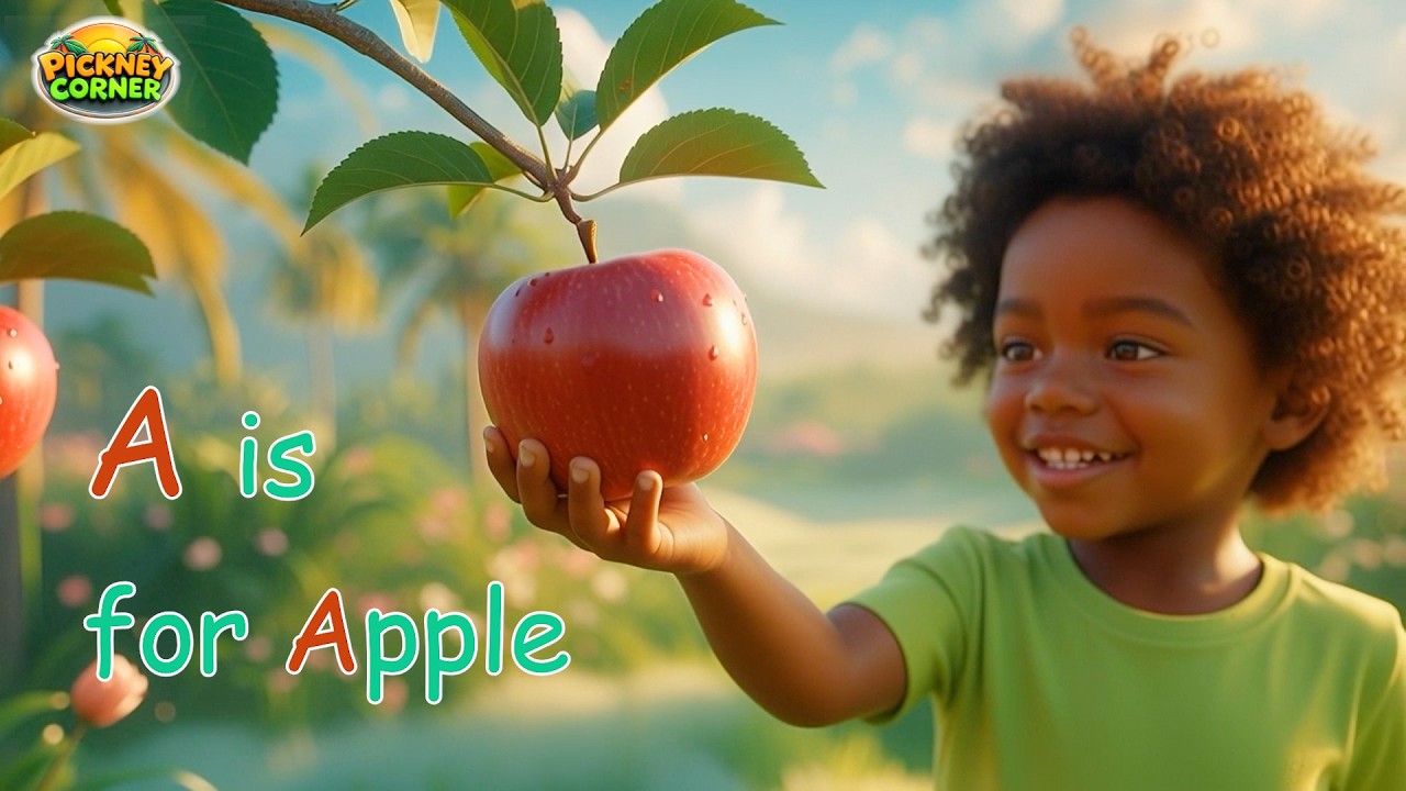 A is for Apple | The Letter A Song for Kids