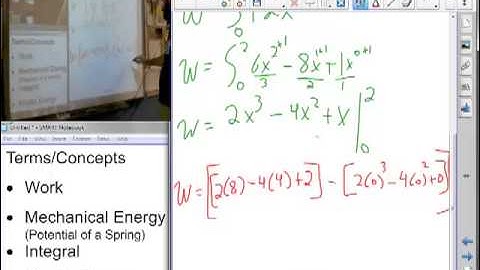 AP Physics C:  Mechanics - Unit 3:  Lesson 2 Work Done by a Variable Force